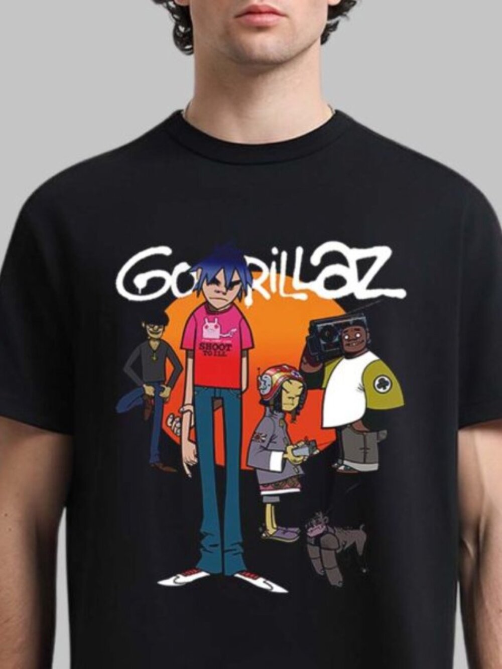 Gorillaz The Mountain Tour Summer 2026 Europe And UK Band Photo T-Shirt